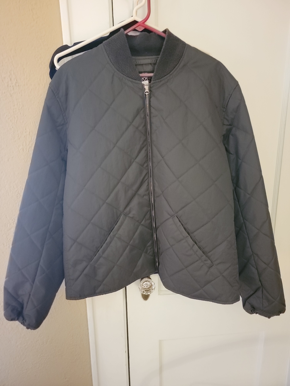 Ralph Lauren Double RL Quilted Bomber Jacket - Vintage Black - Large